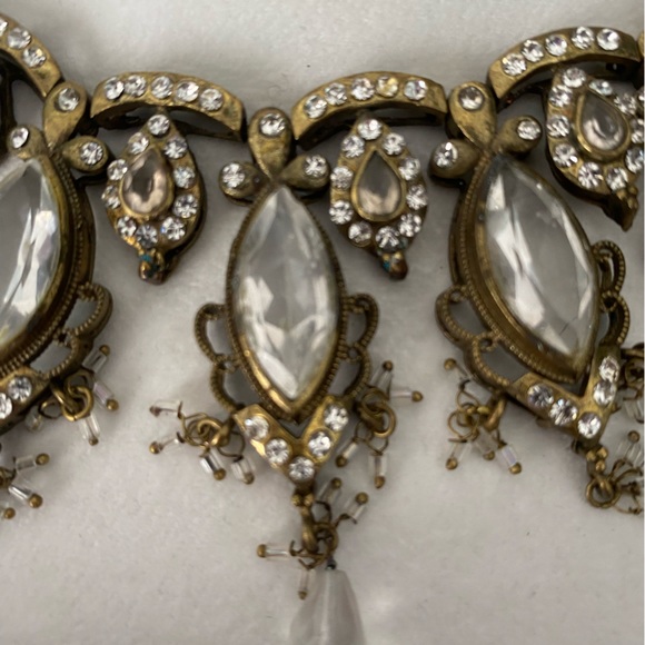 Indian luxury choker necklace and earrings set - Picture 5 of 6